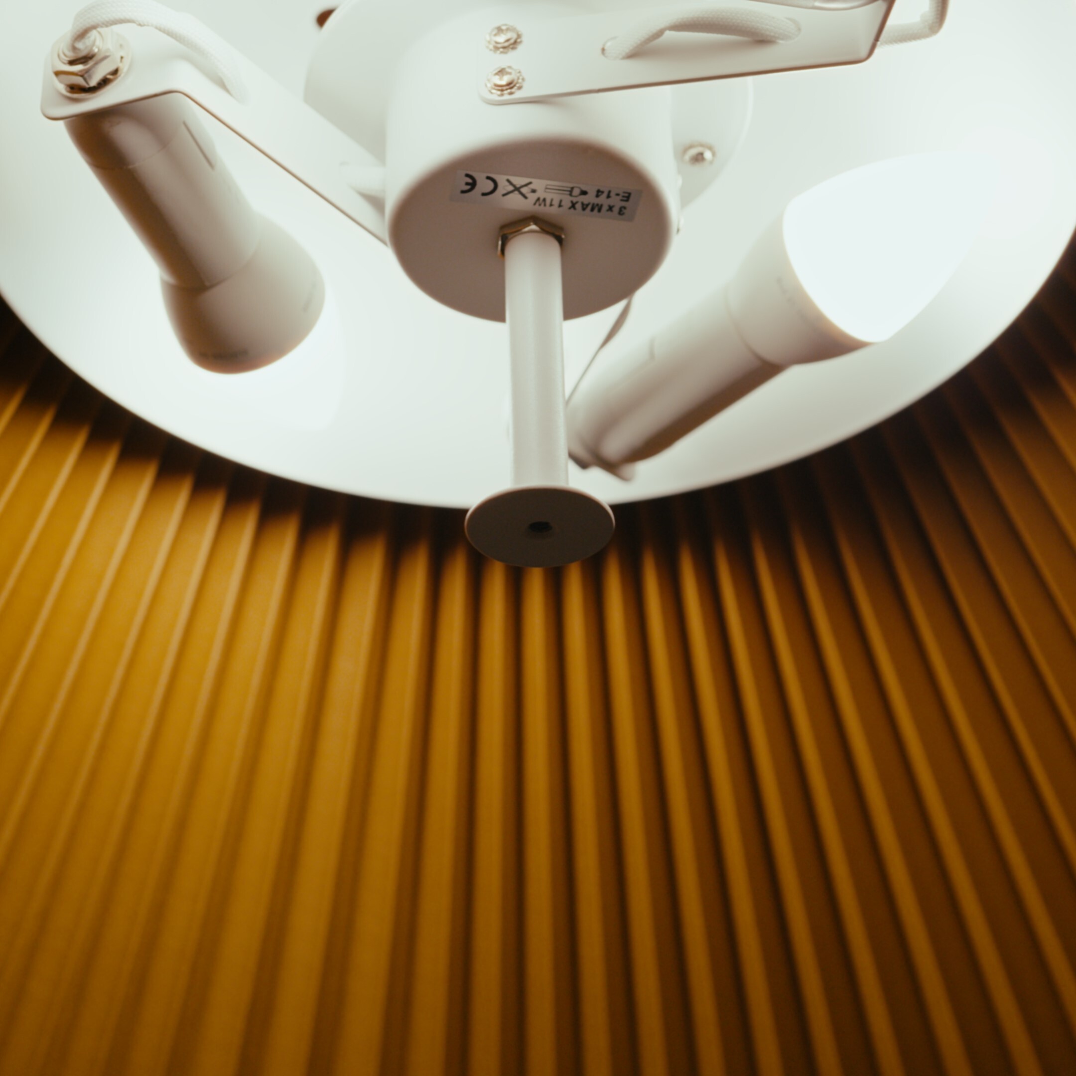 LEDS·C4 Lámpara Colgante Umbrella Ø600 E14 27W Oro 630LM, Iluminación Interior