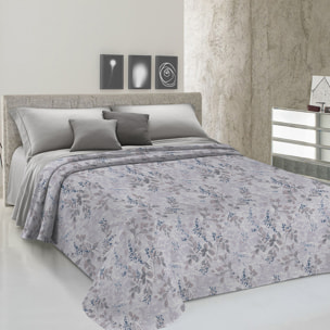 Copriletto di cotone Vittoria ottanio