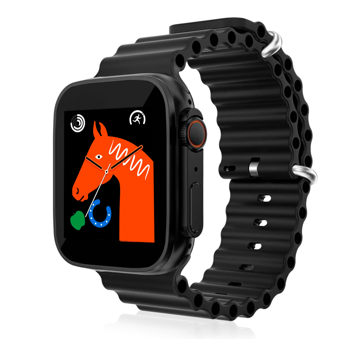 Smartwatch T500 Ultra, avviso di notifiche, tastiera di chiamata bluetooth, modalità sport e monitor cardiaco.