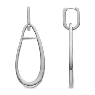 Pendientes Lux by Lux acabadoss en rodio