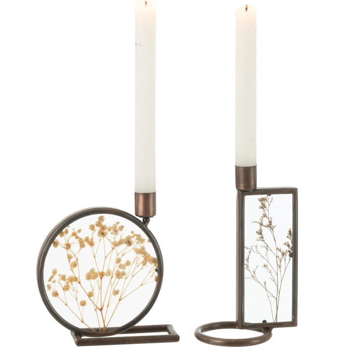 J-Line chandelier Mob - métal - cuivre/jaune - 2 pcs