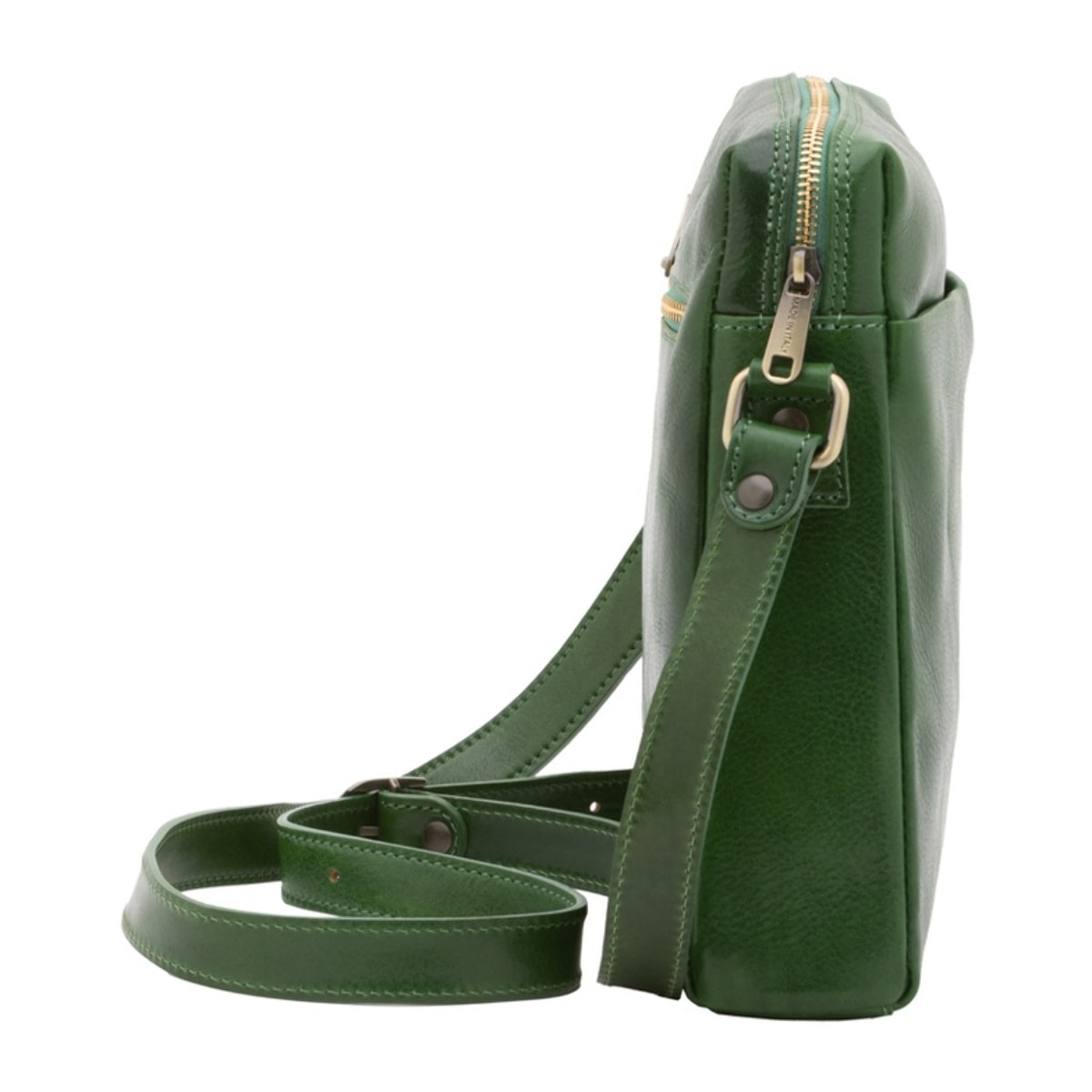 Borsa a tracolla uomo in vera pelle - Modello False - Made in Italy - 26.0 x 25.0 x 6.0 cm