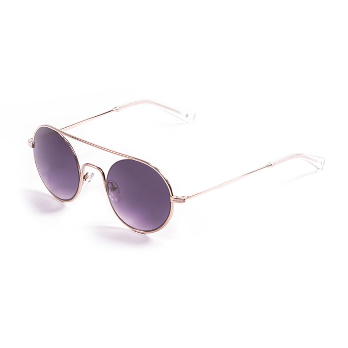 Gafas de sol LENOIR CERCLE - Dorado brillante / Gris degradados