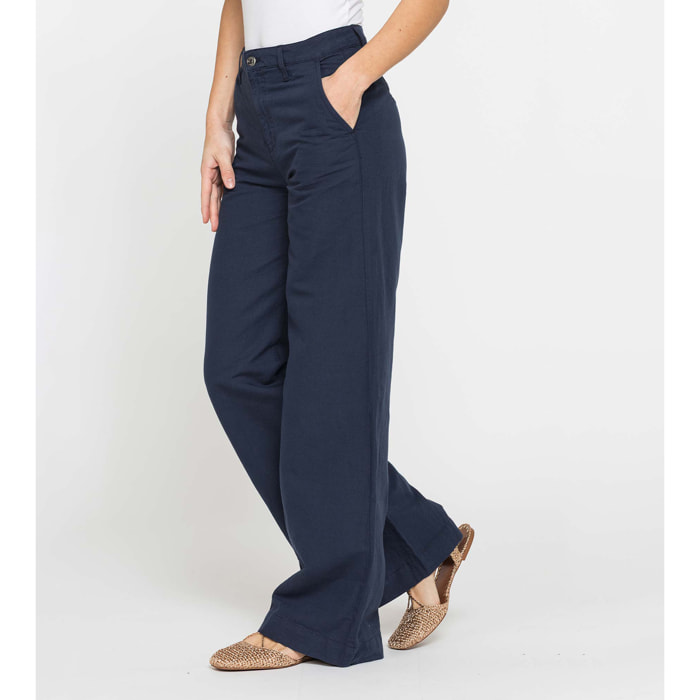PANTALONE MOD.763 IN TESSUTO LINO COTONE