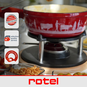 Service à fondue au fromage pour 6 personnes Rotel Swiss Tradition