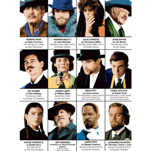 Affiche - Western Movie Characters - Olivier Bourdereau