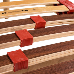 Rete a doghe in faggio mod. DynActive mis. 120x200 con doghe ammortizzate e basculanti