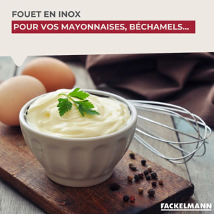 Fouet de cuisine et pâtisserie en inox 26 cm Fackelmann