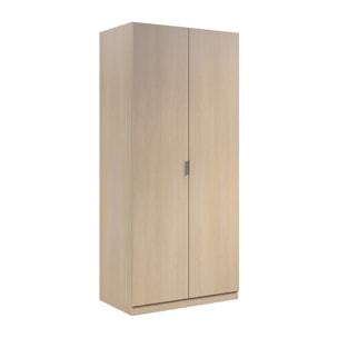 Armario 2 Puertas 180x81x52 Cm Roble