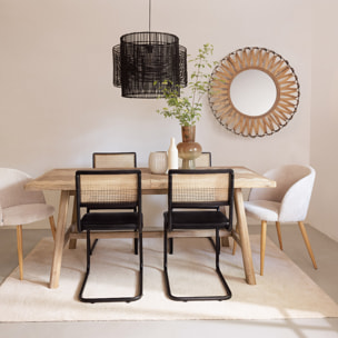 Table à manger extensible "Aeris" acacia L180-220cm