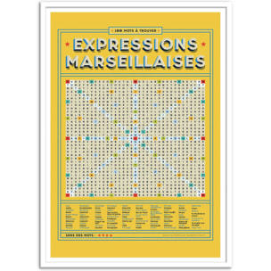 Affiche - Expressions Marseillaises - Frog Posters
