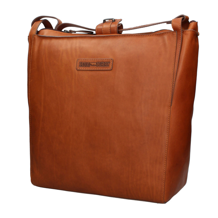 Borsa a tracolla  da uomo In Vera pelle Made in Italy 37x36x14 cm