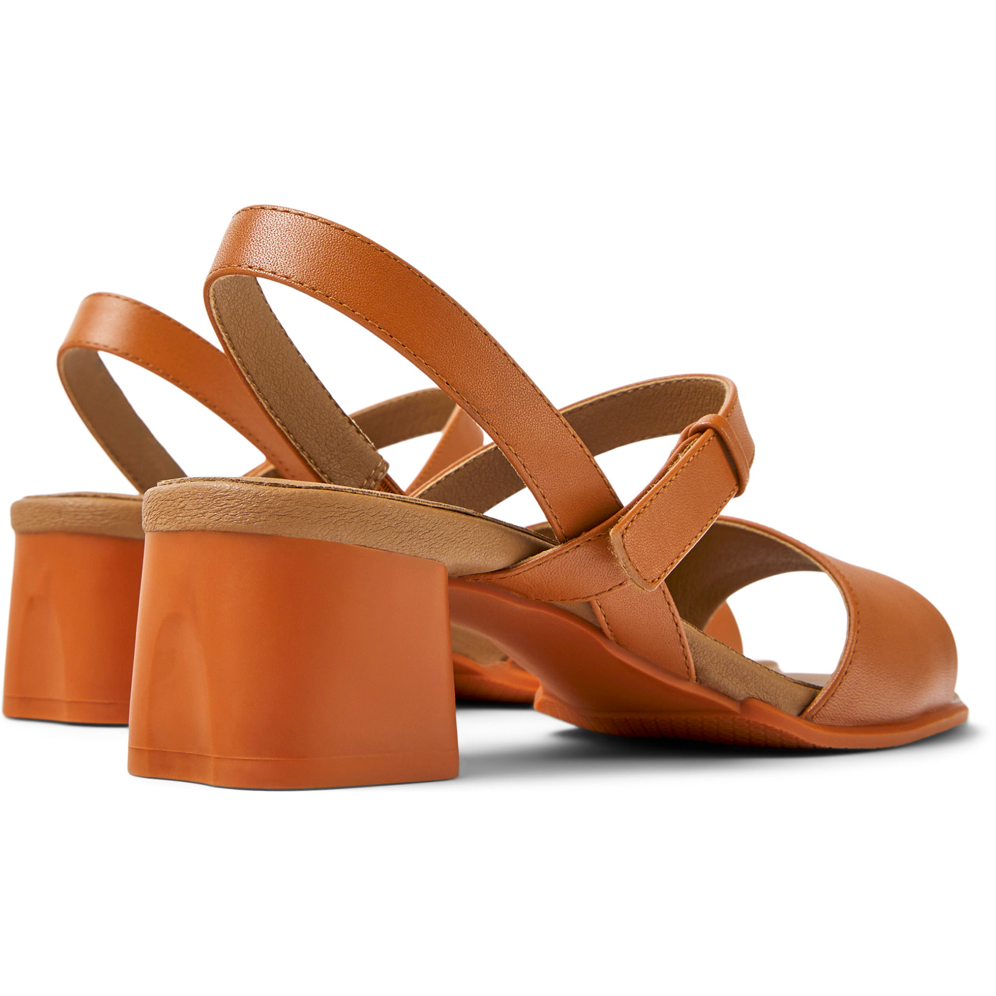 Sandalias - CAMPER Katie - Camel - Cuero/Tejido