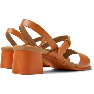 Sandalias - CAMPER Katie - Camel - Cuero/Tejido