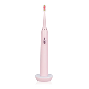 Cepillo dental eléctrico sónico ET06 con 4 modos de cepillado y base de carga. Incluye 2 cabezales.