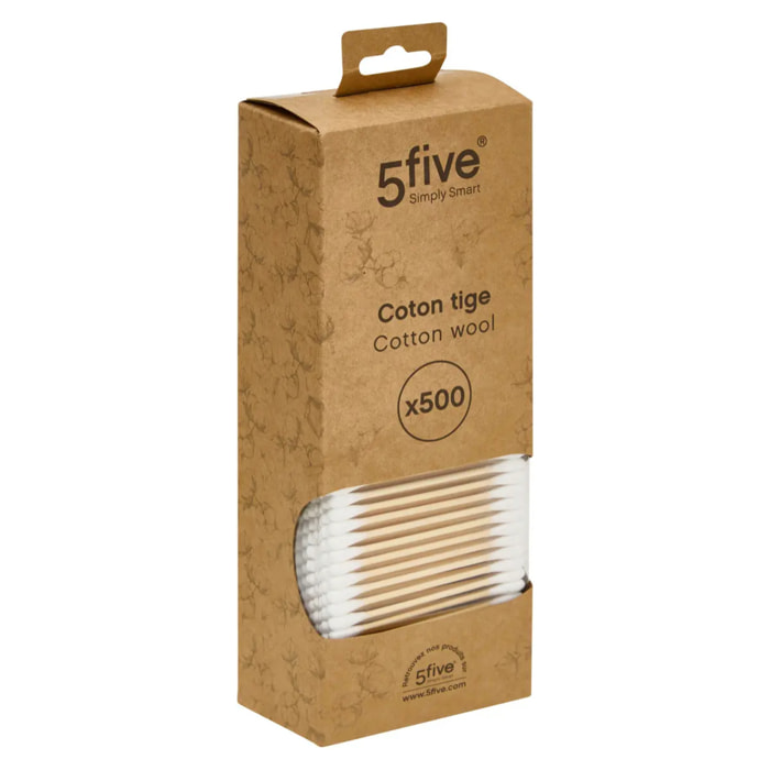 500 coton-tiges en bambou