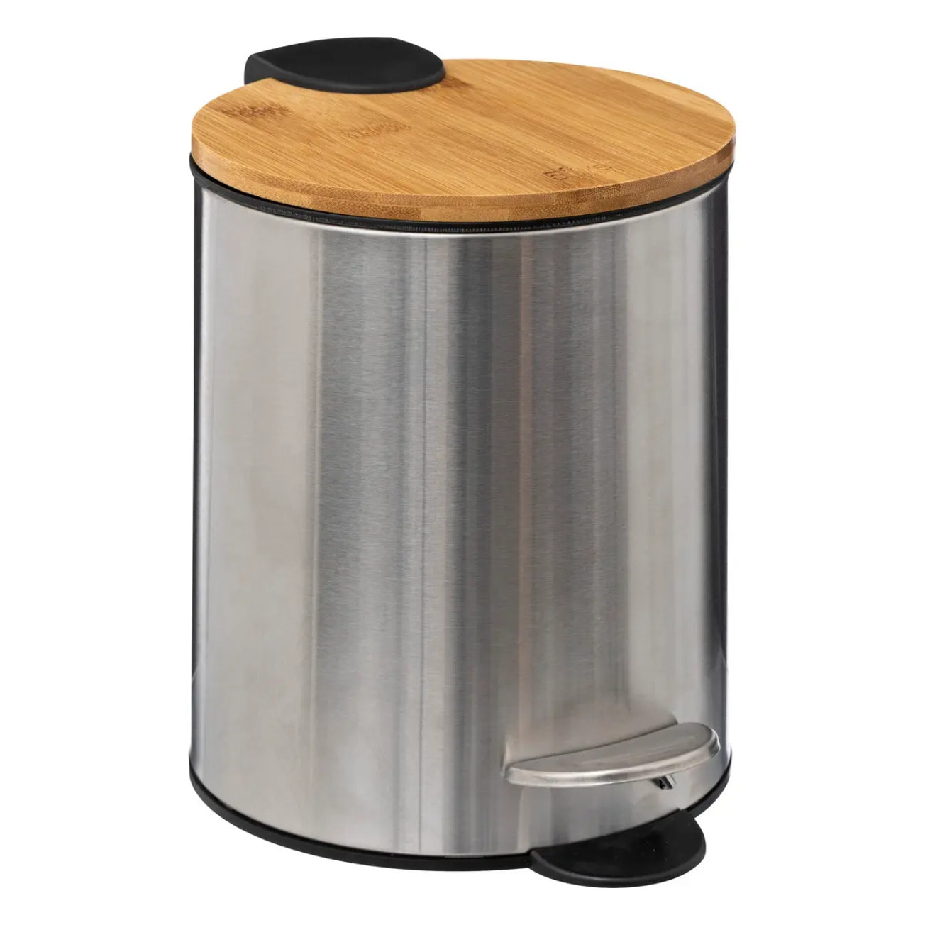 Poubelle métal soft close 3L bambou métal