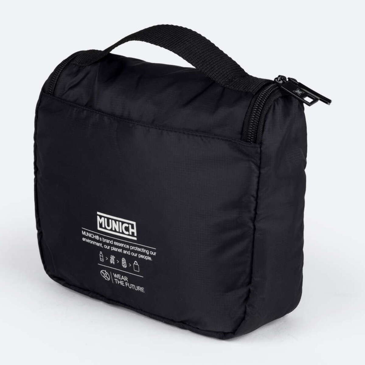 Neceser negro de poliéster reciclado MUNICH GATE X-39 TOILETRY