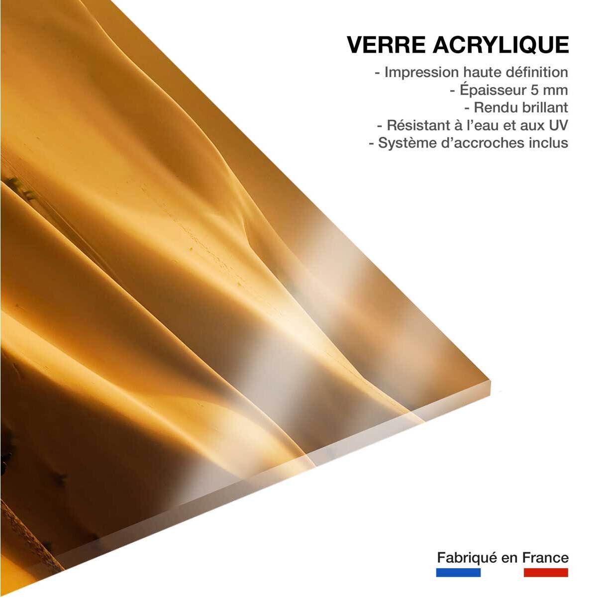 Tableau paysage le desert des nomades  Tableau plexiglas