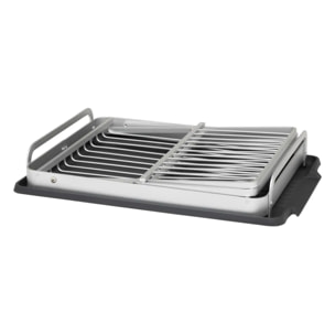 Égouttoir pliable gris 44x31cm