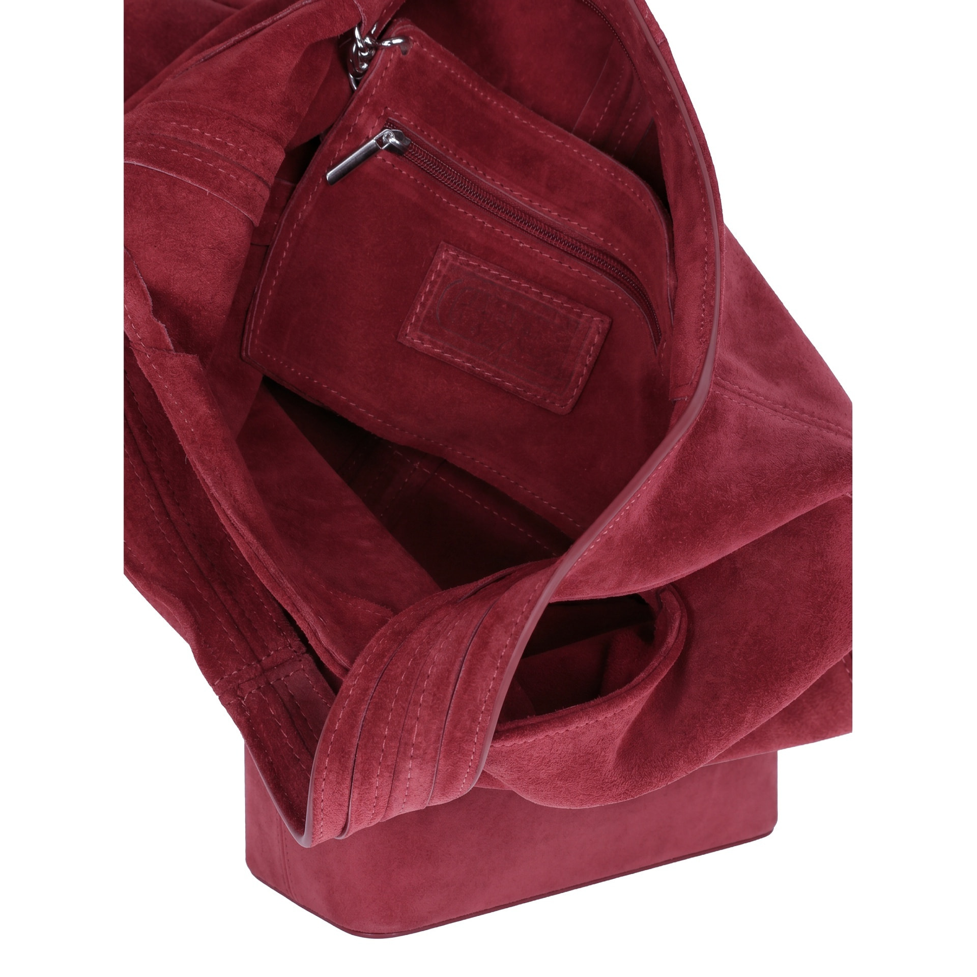 Borsa a mano da donna Made in Italy - Modello Valeria Chic - 100% pelle - 40.0 x 35.0 x 15.0 cm