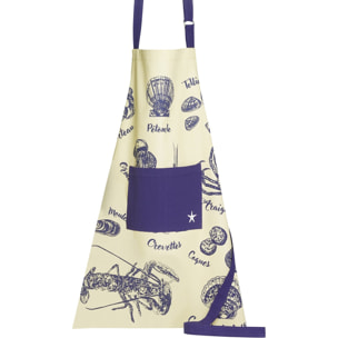 Tablier imprimé COTON Tablier imprimé PECHE A PIED