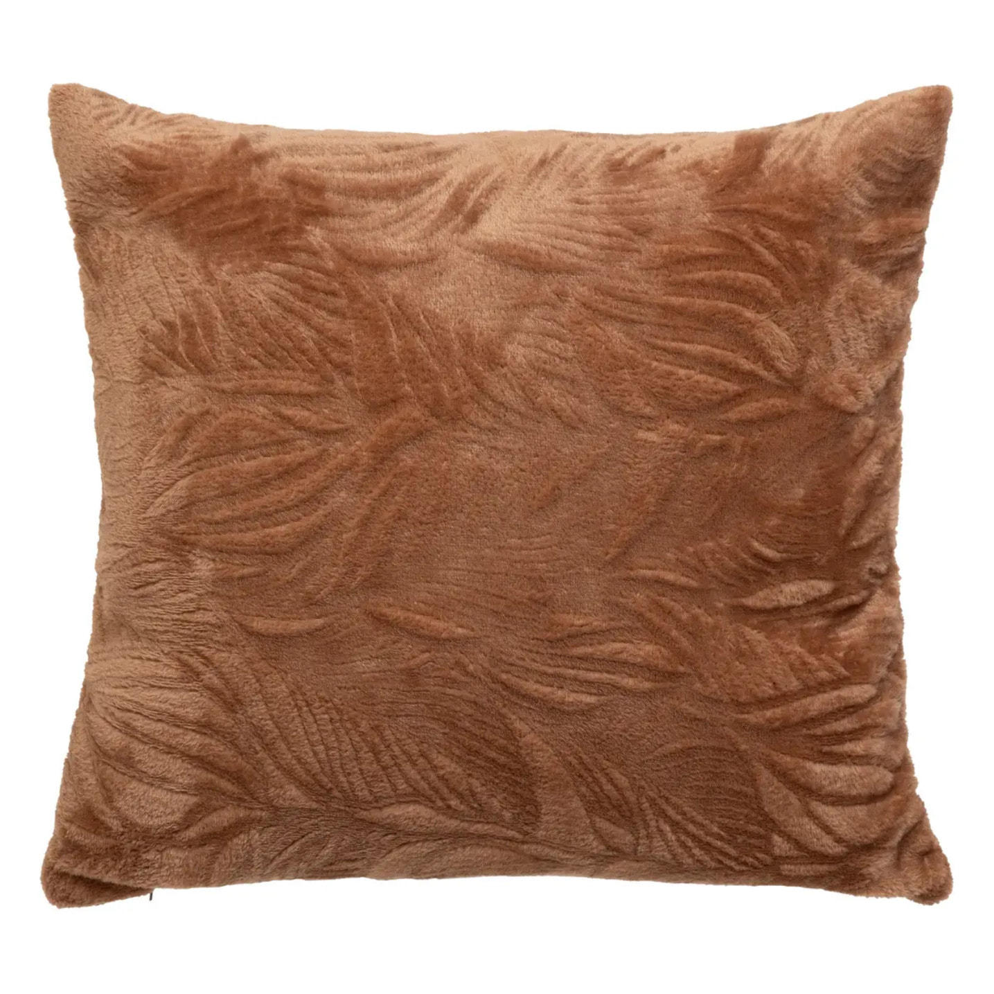 Coussin flanelle Ryo rose terracotta 40x40cm