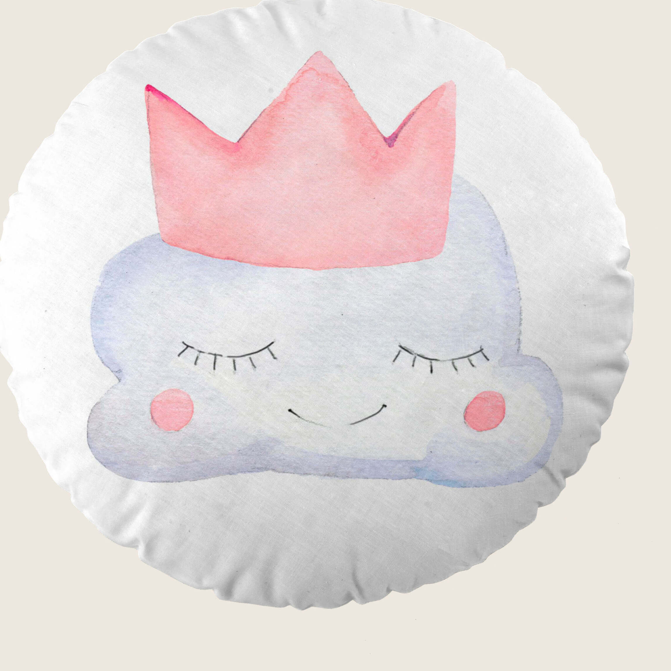 Cool Kids - Cojín Redondo Estampado - Con Relleno - 100% Algodón - Confetti