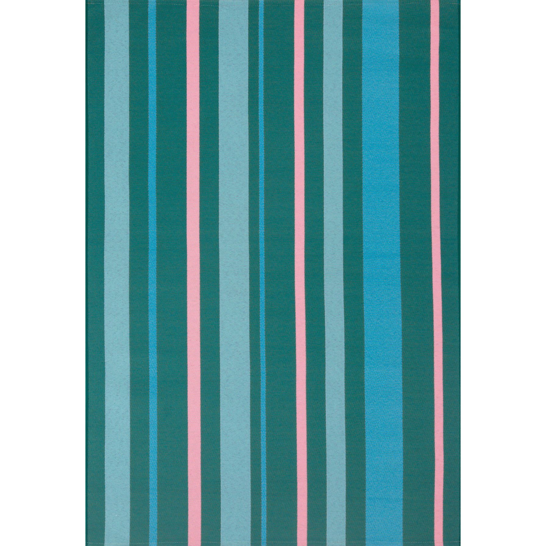 AZUR - Tapis intérieur/extérieur à rayures vertes