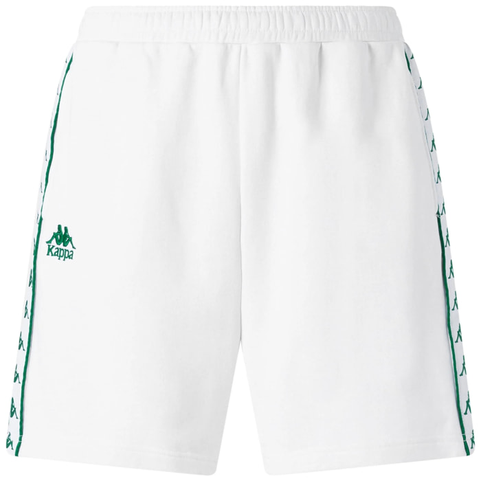Pantaloni Corti Kappa Uomo 222 Banda Oviedo Bianco