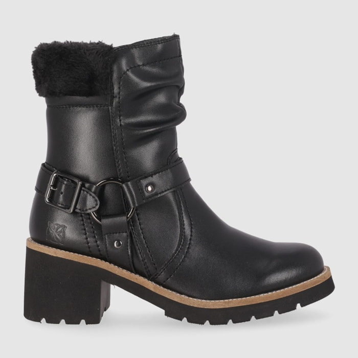 Botines de Piel - Negro - Tacón: 6 cm