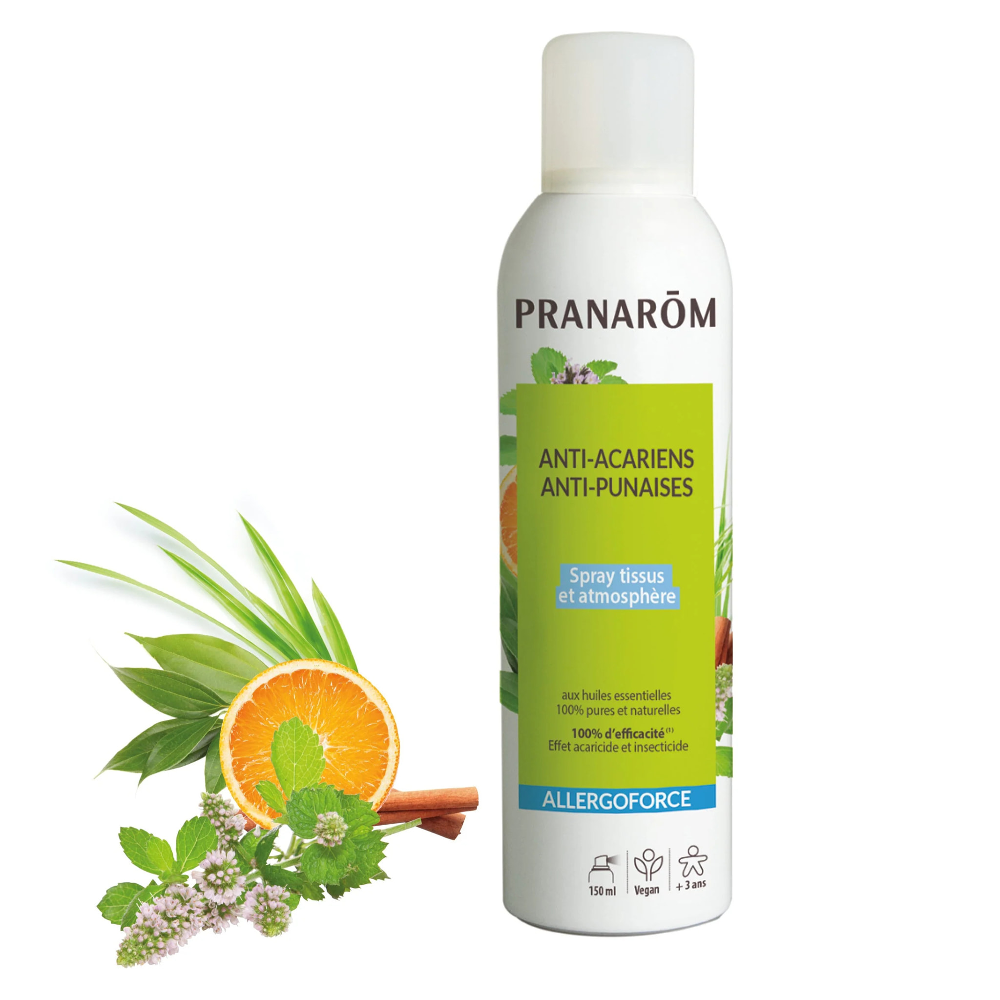 Pranarom - Spray Anti-acariens - Anti-punaises - 150 ml