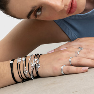 Pulsera de Circonita Brillante acabada en rodio