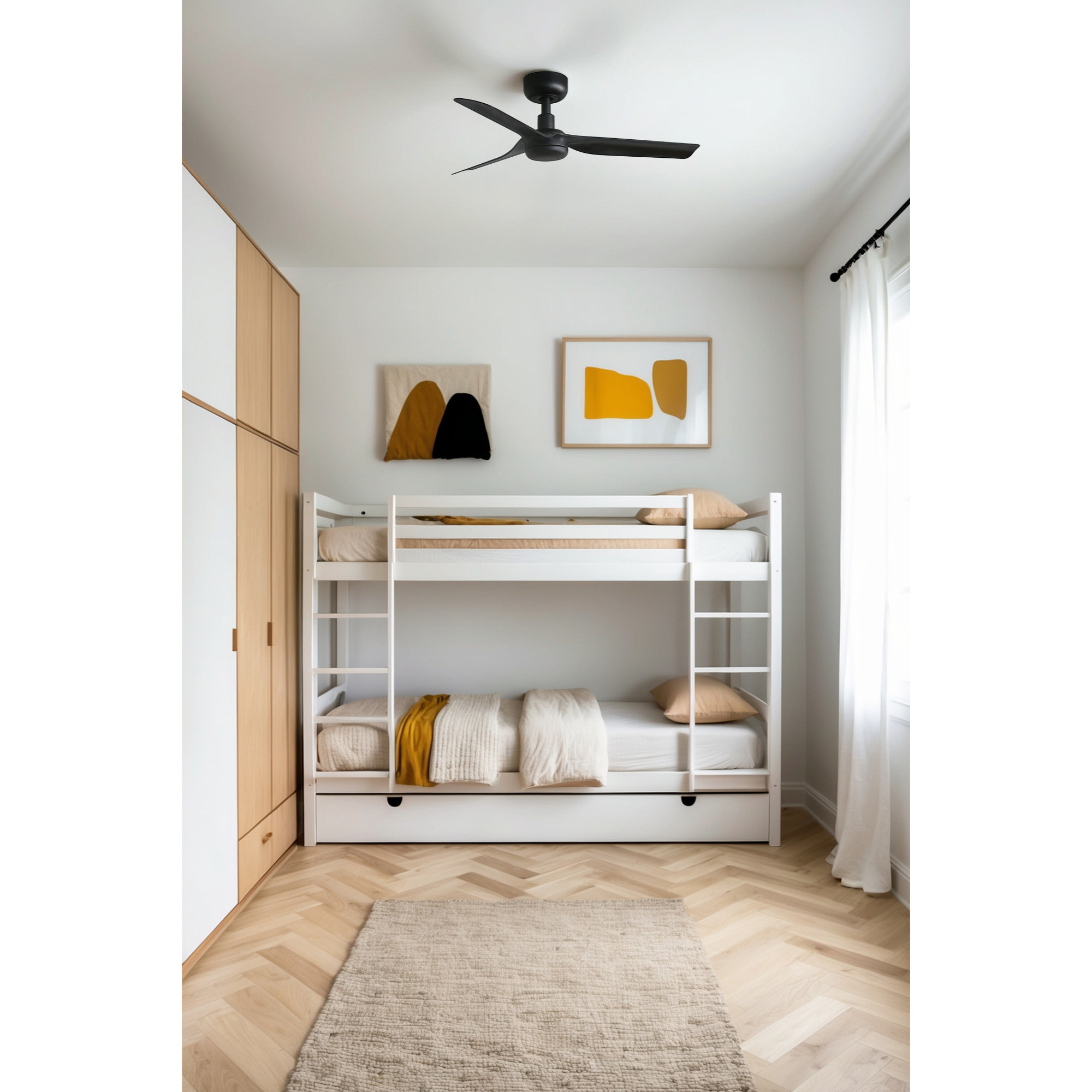 MINI PUNT S Ventilatore a soffitto nero