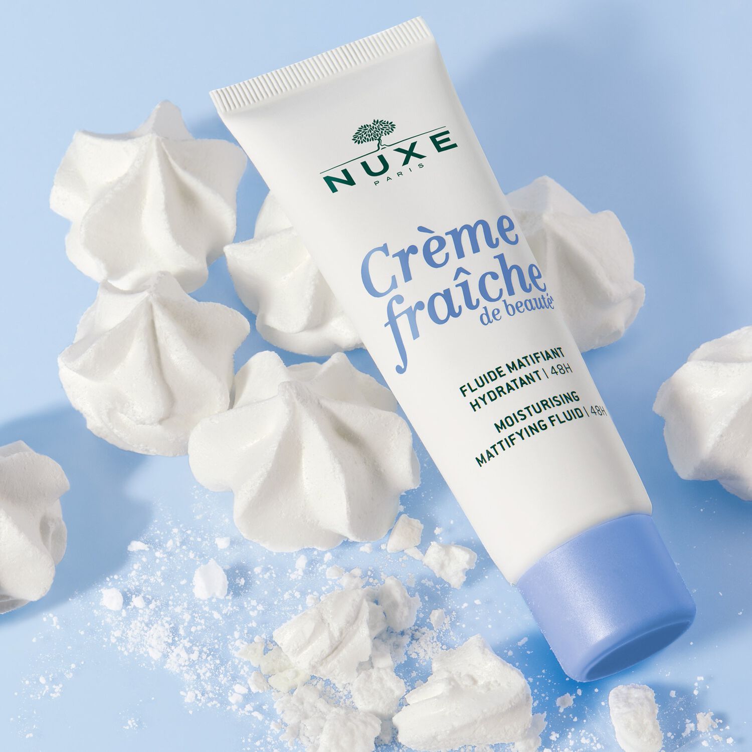 Crème fraîche de beauté®  - Fluide Matifiant Hydratant 48h - Peaux mixtes - 50ml