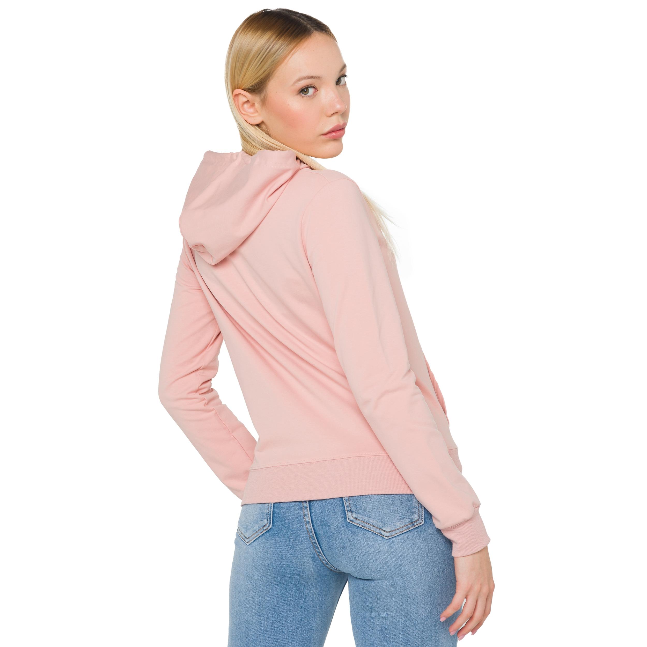 Felpa full zip Hot Buttered Nathalie rosa