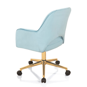 Tomasucci Fauteuil de bureau VICTORIA BLEU