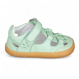 CANGREJERA PIEL BAREFOOT BABY FREE VERDE