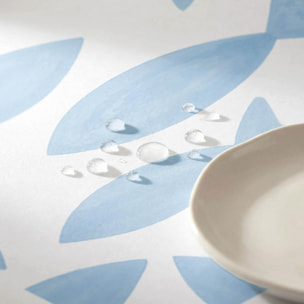 Nappe anti-taches NERINA BLEU - en 100 % coton