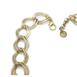 Pendiente Tick en cuero y dorado