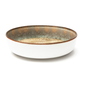 Set de 6 assiettes creuses Excelsa – Zeus, Céramique Beige