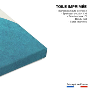 Tableau géométrique shape cercle rouge  Toile imprimée