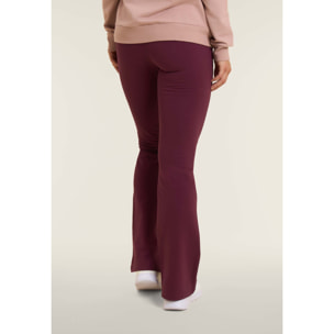 Leggings flare in felpa elasticizzata