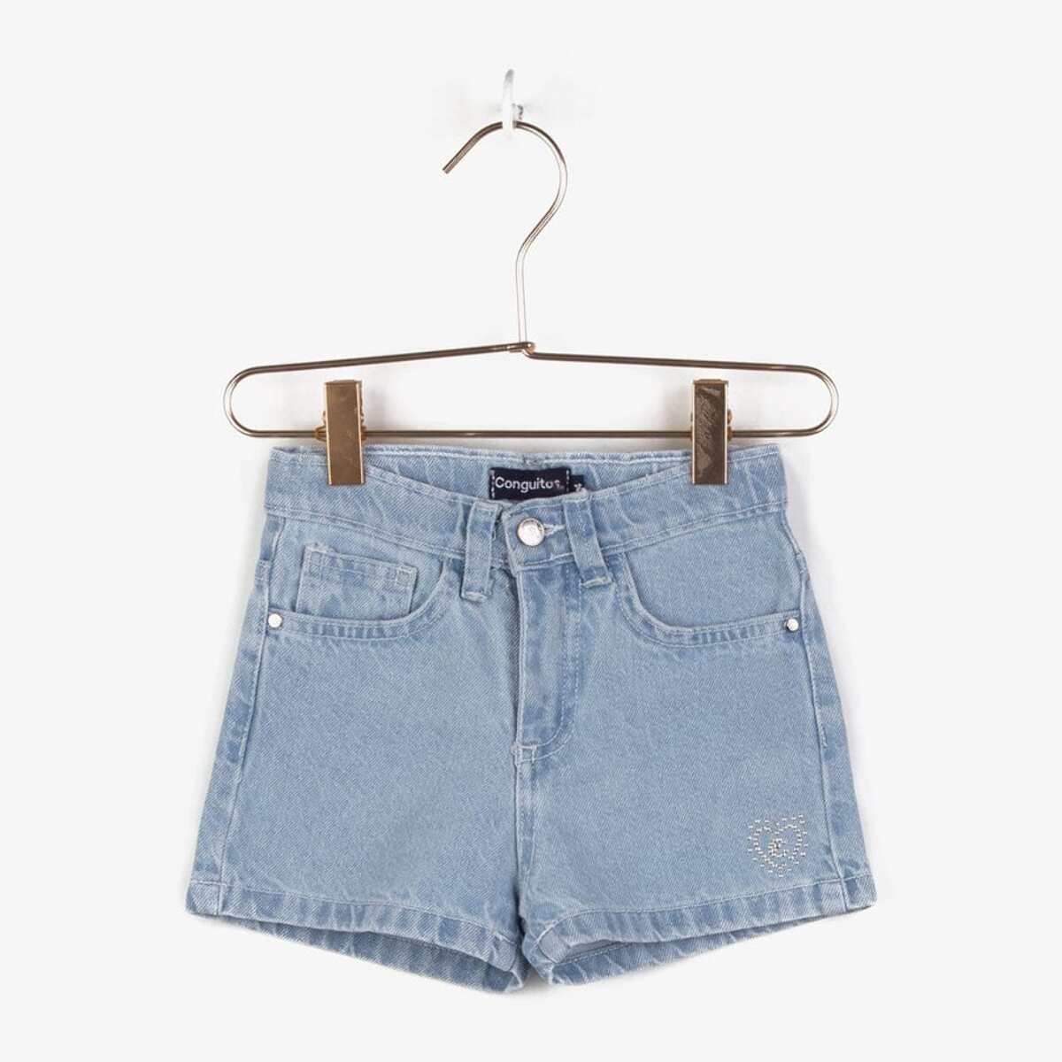 Shorts básicos de mezclilla para niña