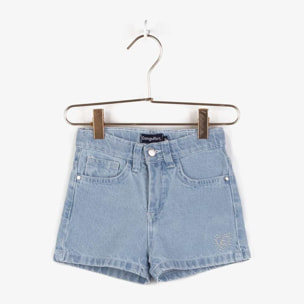 Shorts básicos de mezclilla para niña