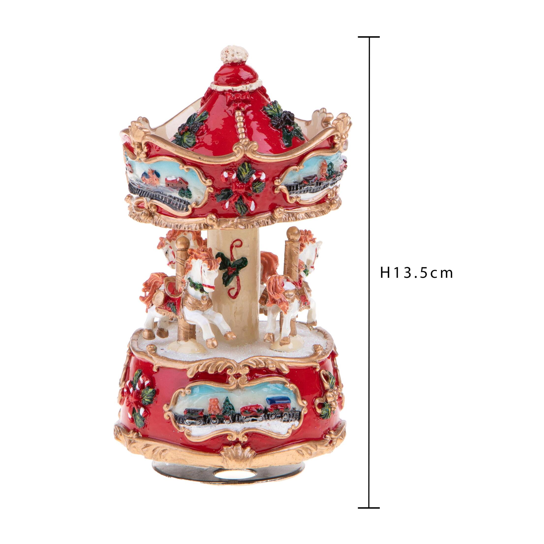 Giostra 8xh13, carillon natale - Pezzi 1 - ROSSO - Bianchi Dino SpA