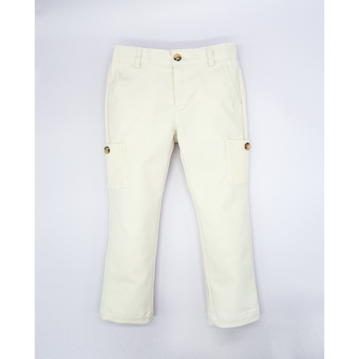 PANTALÓN CARGO SARGA BLANCA