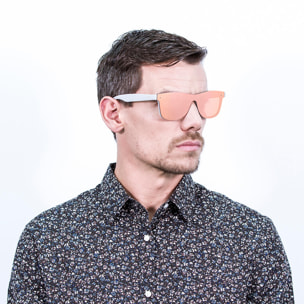 Gafas de sol OCEAN MESSINA - Gris sólido mate / Plana rosa revo