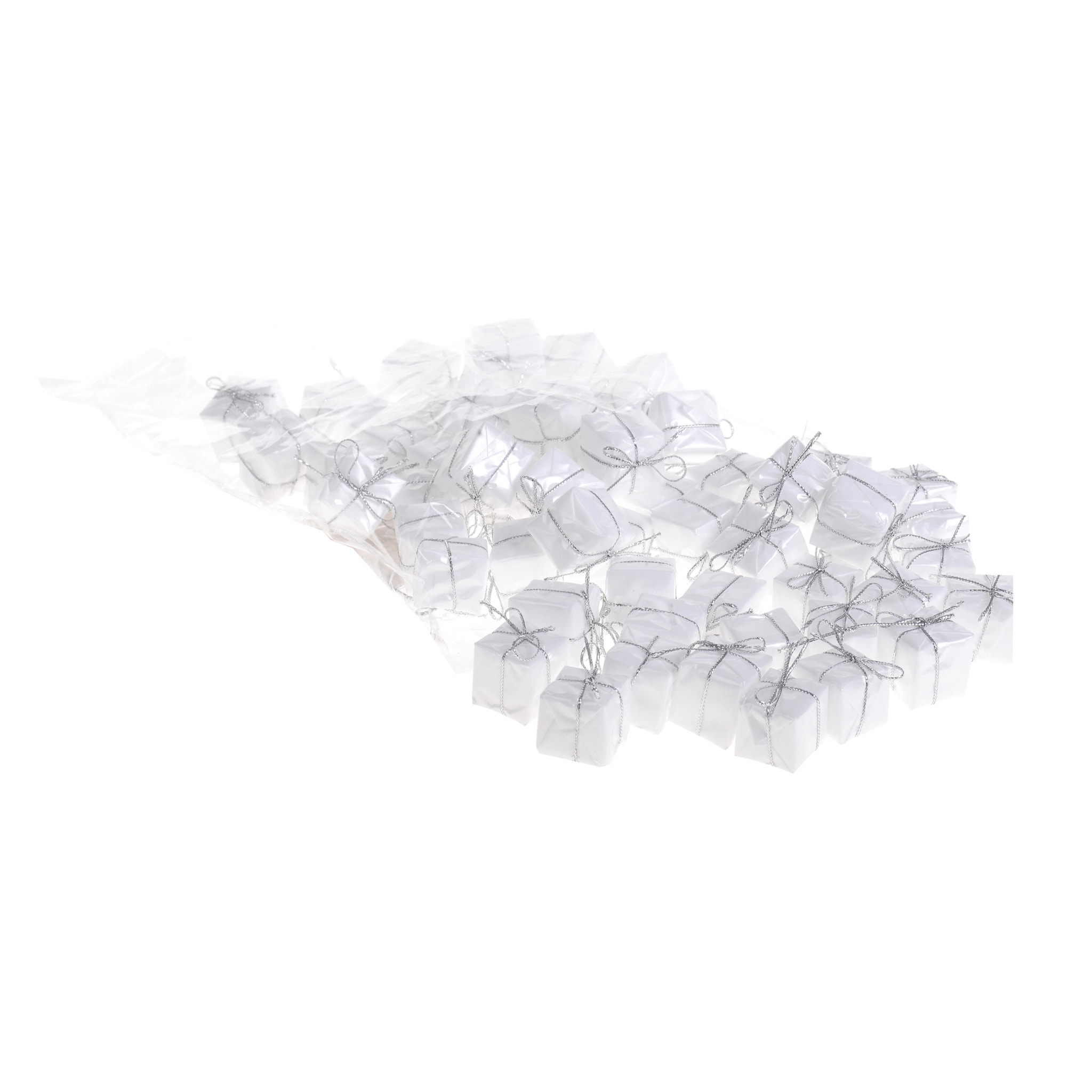 Pacchi Regalo, 60 Pezzi. Altezza 2,5 Cm - Pezzi 6 - 18X18X17cm - Bianchi Dino - Articoli Natalizi