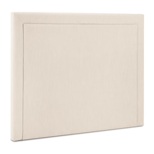 Tête de lit "Marie" 200x120cm en tissu structurel beige clair